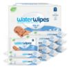 Picture of WaterWipes Plastic-Free Original Baby Wipes, 99.9% Water Based Wipes, Unscented & Hypoallergenic for Sensitive Skin, 60 Count (Pack of 12), Packaging May Vary