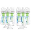 Picture of Dr. Brown’s Natural Flow® Anti-Colic Options+™ Wide Baby Bottles, 9 oz/270ml, with Level 1 Slow Flow Nipple, 6 Pack Plus 2 Bonus Level 2 Nipples and 2 Sippy Spouts