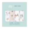 Picture of aden + anais Essentials Muslin Swaddle Blankets, Newborn Receiving Blanket for Swaddling, 100% Cotton Baby Swaddle Wrap, 4 Pack, Disney Princess