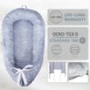 Picture of Baby Lounger Nest Newborn Lounger for Co Sleeping Baby Portable Bed for Crib Travel Bassinet Soft Breathable Baby Sleeping Bed Newborn Baby Essential