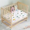 Picture of Noiseless 4" Premium Foam Mini Crib Mattress 38"x24" -100% Breathable Soft, Sturdy Edges and Non-Toxic, Quiet and Odorless for Baby, Hypoallergenic Fits Most Portable Mini Crib, Dual Sided