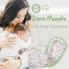 Picture of Baby Lounger Newborn Co Sleeping Bed for Baby in Bed Newborn Baby Lounger Sleeper Baby Cosleeping Bed Adjustable Infant Floor Seat Newborn Essential (Leaves)