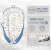 Picture of Baby Lounger Newborn Baby Sleeper Bed Ultra Soft Baby Co Sleeping Bed Breathable Adjustable Lounger for Baby Newborn Lounger for Crib Bassinet Infant Floor Seat Baby Registry Search(Rainbow)