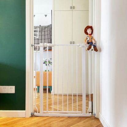Picture of BalanceFrom Easy Walk-Thru Safety Gate for Doorways and Stairways with Auto-Close/Hold-Open Features, Multiple Sizes