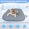 Picture of Baby Lounger - Baby Lounger Pillow for Newborn, 0-24 Months, Infant Lounger for Home and Travel, Co Sleeping Baby Nest, Newborn Babies Essentials Gifts, GrayishBlue (Lounger Cover Included)