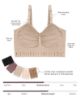 Picture of Sublime Busty Hands Free Pumping Bra | Patented All-in-One Pumping & Nursing Bra with EasyClip for F, G, H, I Cup (Fig, Medium Busty)