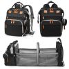 Picture of Astro Alan Baby Diaper Bags with Changing Station, Waterproof Diaper Bag Backpack for Moms Dads with USB Charging Port, Baby Shower Gifts, Large Capacity diaper backpack, Black