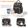 Picture of Astro Alan Baby Diaper Bags with Changing Station, Waterproof Diaper Bag Backpack for Moms Dads with USB Charging Port, Baby Shower Gifts, Large Capacity diaper backpack, Black