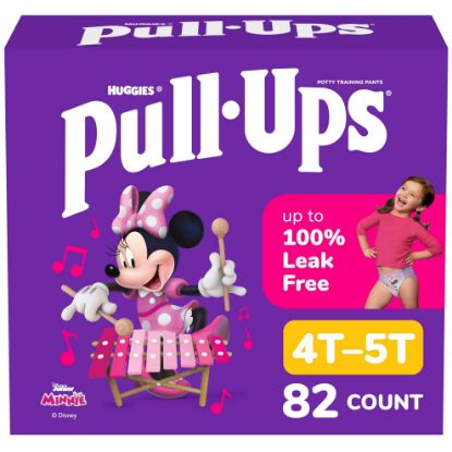 Picture of Pull-Ups Girls' Potty Training Pants, Size 4T-5T Training Underwear (38-50 lbs), 82 Count