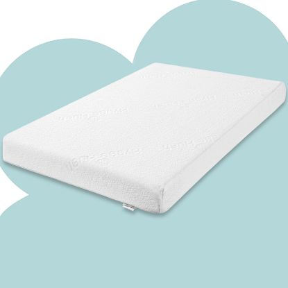 Picture of Hygge Hush Pack n Play Mattresses Pad, Memory Foam, Portable for Toddlers, Firmness Featuring Soft Removable Washable Outer Cover