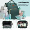Picture of DEBUG Baby Diaper Bag Backpack with Changing Station for Boy Girl, Baby Registry Search Shower Gifts Baby Stuff Newborn Essentials Unisex Dad Mom Mens Green Large Diapers Bag Travel Waterproof