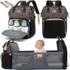 Picture of DEBUG Baby Diaper Bag Backpack with Changing Station Boy Girl, Baby Registry Search Shower Gifts Baby Stuff Newborn Essentials Unisex Dad Mom Mens Leopard Large Diapers Bag Travel Waterproof