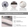Picture of ALLOPERA Pregnancy Pillow, Full Body Maternity Pillow 57 inch, with Removable Washable Cover - Sleep Support for Legs, Back, Neck, Shoulder, HIPS, Belly for Pregnent Women, Velvet Cover(Grey)
