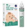 Picture of GROWNSY Nasal Aspirator for Baby, Electric Nose Aspirator for Toddler, Baby Nose Sucker, Automatic Nose Cleaner with 3 Silicone Tips, Adjustable Suctions, Music and Light Soothing Function (Green)