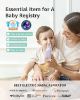 Picture of GROWNSY Nasal Aspirator for Baby, Electric Baby Nose Sucker, Automatic Nose Cleaner with Larger Suction Chamber and More Powerful Suction, Music and Light Soothing Function, Purple
