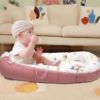 Picture of Baby Lounger for Newborn Cover - Newborn Lounger for 0-12 Months, Breathable & Portable Infant Lounger - Adjustable Cotton Soft Baby Floor Seat for Travel, Newborn Essentials - Pink Deer