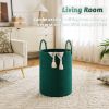 Picture of Artfeel Laundry Basket,Woven Cotton Rope Laundry Hamper,100L for Decorative Storage of Dirty Clothes,Toys and Blankets in Bathroom,Baby Room and Living Room