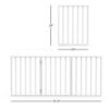 Picture of Pet Gate - 3-Panel Indoor Foldable Dog Fence for Stairs, Hallways or Doorways - 54x24-Inch Retractable Wood Freestanding Dog Gates by PETMAKER (White)