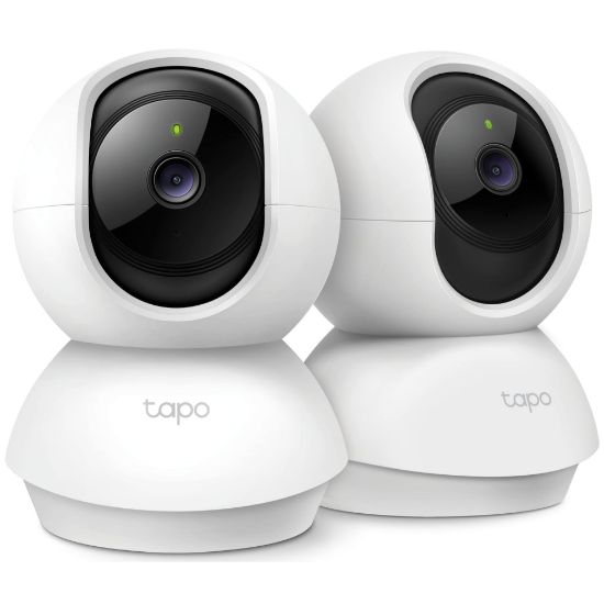 Picture of TP-Link Tapo 2K Pan/Tilt Security Camera for Baby Monitor, Dog Camera w/Motion Detection, 2-Way Audio, Siren, Night Vision, Cloud & SD Card Storage, Works with Alexa & Google Home, 2-Pack (C210P2)