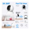 Picture of TP-Link Tapo 2K Pan/Tilt Security Camera for Baby Monitor, Dog Camera w/Motion Detection, 2-Way Audio, Siren, Night Vision, Cloud & SD Card Storage, Works with Alexa & Google Home, 2-Pack (C210P2)