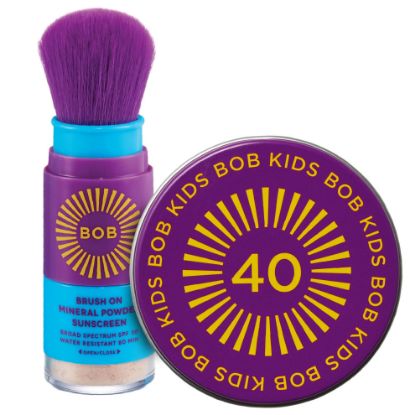 Picture of BOB KIDS Duo Pack SPF Sun Protection, SPF 30 Mineral Powder Sunscreen & SPF 40 Kids Sun Protection Balm, Broad Spectrum, Fragrance Free, Water Resistant
