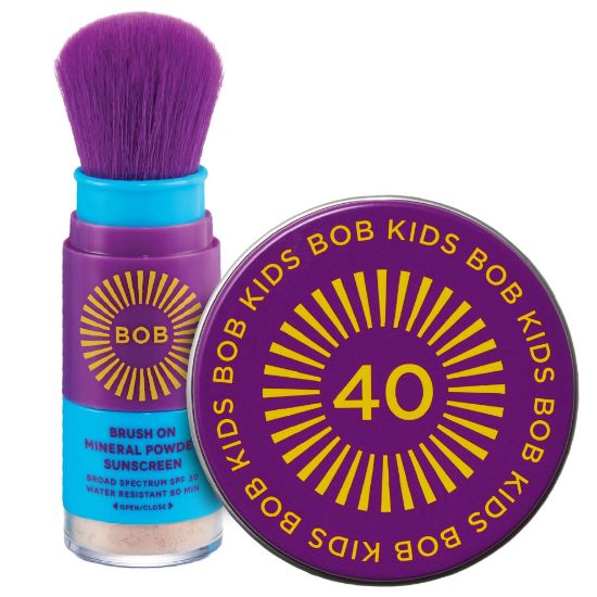 Picture of BOB KIDS Duo Pack SPF Sun Protection, SPF 30 Mineral Powder Sunscreen & SPF 40 Kids Sun Protection Balm, Broad Spectrum, Fragrance Free, Water Resistant