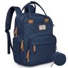 Picture of RUVALINO Diaper Bag Backpack, Multifunction Travel Pack Maternity Baby Changing Bags, Large Capacity, Waterproof, Peacock Blue