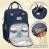 Picture of RUVALINO Diaper Bag Backpack, Multifunction Travel Pack Maternity Baby Changing Bags, Large Capacity, Waterproof, Peacock Blue
