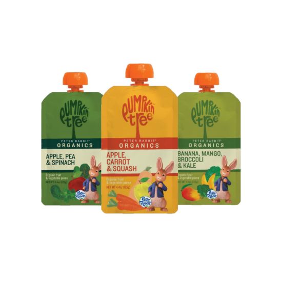 Picture of Peter Rabbit Organics Fruit Vegetable, Squeezable Pouches, 4 Ounce (Pack of 18)