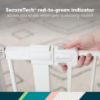 Picture of Safety 1st Easy Install Walk Thru Baby Gate for Doorways, Gate With Door, Dog Gates, Fits 29"-38", Easy Install 28" Tall, White