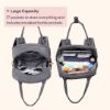 Picture of BabbleRoo Diaper Bag Backpack - Baby Essentials Travel Tote - Multi Function Waterproof Diaper Bag, Travel Essentials Baby Bag with Changing Pad, Stroller Straps & Pacifier Case - Unisex, Dark Gray