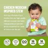 Picture of Serenity Kids 6+ Months World Explorers Chicken Mexican Stew Baby Food Pouches - Puree with Ethically Sourced Meats & Organic Veggies - 3.5 Ounce BPA-Free - 12 Count Baby Food Pouch