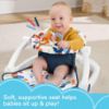 Picture of Fisher-Price Portable Baby Chair, Darling Dots Sit-Me-Up Floor Seat with BPA-Free Teether & Clacker Newborn Developmental Toys