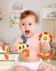 Picture of dearlomum Baby Play Mat Baby Gym,Funny Play Piano Tummy Time Baby Activity Gym Mat with 5 Infant Sensory Baby Toys and 2 Baby Soft Rattles, Boy & Girl Gifts for Newborn 0 to 3 6 9 12 Months(Pink)