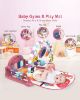 Picture of dearlomum Baby Play Mat Baby Gym,Funny Play Piano Tummy Time Baby Activity Gym Mat with 5 Infant Sensory Baby Toys and 2 Baby Soft Rattles, Boy & Girl Gifts for Newborn 0 to 3 6 9 12 Months(Pink)