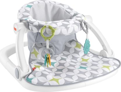 Picture of Fisher-Price Portable Baby Chair Sit-Me-Up Floor Seat With Developmental Toys & Machine Washable Seat Pad, Starlight Bursts