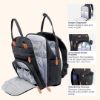 Picture of BabbleRoo Diaper Bag Backpack - Baby Essentials Travel Tote - Multi Function Waterproof Diaper Bag, Travel Essentials Baby Bag with Changing Pad, Stroller Straps & Pacifier Case - Unisex, Black