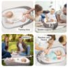 Picture of JOCUTE Baby Lounger, Ultra Breathable Soft Cotton Perfect for Tummy Time, Portable & Adjustable Infant Floor Seat for Traveling | Newborn Shower Gift