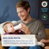 Picture of MAM 9oz Easy Start Anti-Colic Baby Bottles, Medium Flow with 2X Bonus Nipples (Fast and Extra Fast Flow), Reduces Colic, Gas, & Reflux, Easy-to-Clean, BPA-Free, 2 Plus Months