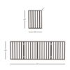 Picture of Pet Gate - 4-Panel Indoor Foldable Dog Fence for Stairs, Hallways or Doorways - 72x24-Inch Retractable Wood Freestanding Dog Gates by PETMAKER (Brown)