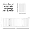 Picture of Pet Gate - 4-Panel Indoor Foldable Dog Fence for Stairs, Hallways or Doorways - 72x24-Inch Retractable Wood Freestanding Dog Gates by PETMAKER (White)