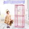 Picture of Trycooling Stuffed Animal Storage Zoo Stuffed Animal Holder Space Save Vertical Stuffed Animals Storage PVC with Elastic Band and Net for Playroom Bedroom Nursery (Pink 1)