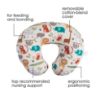 Picture of Boppy Original Nursing Pillow, Neutral Jungle Colors, Ergonomic Nursing Essentials for Bottle and Breastfeeding, Firm Fiber Fill, with Removable Pillow Cover, Machine Washable