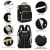 Picture of DEBUG Baby Diaper Bag Backpack with Changing Station for Boys Girl, Baby Registry Search Must Haves Shower Gifts Baby Stuff Newborn, Dad Black Large Travel Waterproof Diapers Bag with Stroller Straps