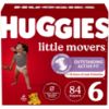 Picture of Huggies Size 6 Diapers, Little Movers Baby Diapers, Size 6 (35+ lbs), 84 Count