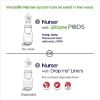 Picture of Playtex Baby Nurser Newborn Gift Set with Drop-Ins Bottle Liners, Closer to Breastfeeding, 4 Bottles (2x4 Oz, 2x8 Oz), 40 Liners, 2 Binky Pacifiers