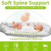 Picture of Mamibaby Baby Lounger Cover, 100% Breathable & Nest Pillow Cover for 0-24 Months,Portable Adjustable Infant Floor Seat for Travel, newbown Essential, Co-Sleeper Baby Snuggle(Flower)