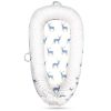 Picture of Mamibaby Baby Lounger cover, 100% Soft & Breathable Infant Floor Seat, Portable Adjustable Nest Pillow Cover for Tummy Time & Travel, Newborn Must Have Essentials Organic Co-Sleeper Baby snuggle (Elk)