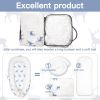 Picture of Mamibaby Baby Lounger cover, 100% Soft & Breathable Infant Floor Seat, Portable Adjustable Nest Pillow Cover for Tummy Time & Travel, Newborn Must Have Essentials Organic Co-Sleeper Baby snuggle (Elk)