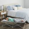Picture of Regalo My Cot Pal Extra Long Portable Toddler Bed - Eye Lashes, White, Small Single